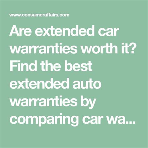 an advertisement with the words are extended car warrant worth? find ...