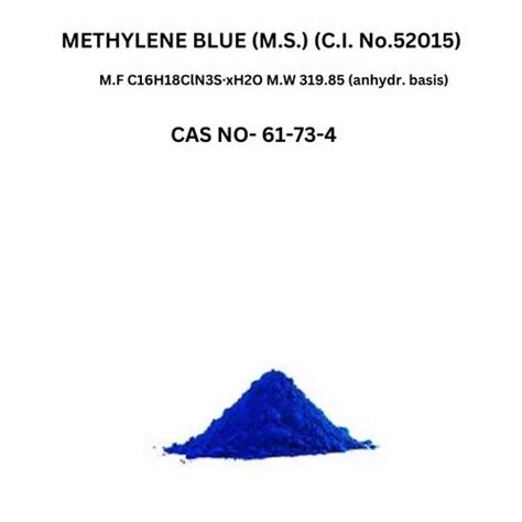 Alpha Methylene Blue Dye, For Lab Use at Rs 7883/kg in Mumbai | ID ...