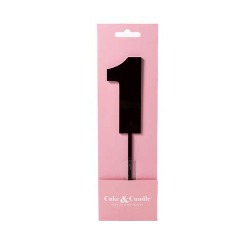 Mega Black Number Cake Topper (9cm) | Cake Bake Decorate - online cake ...