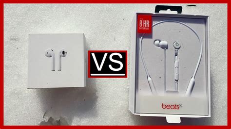 Beats X Vs AirPods - YouTube