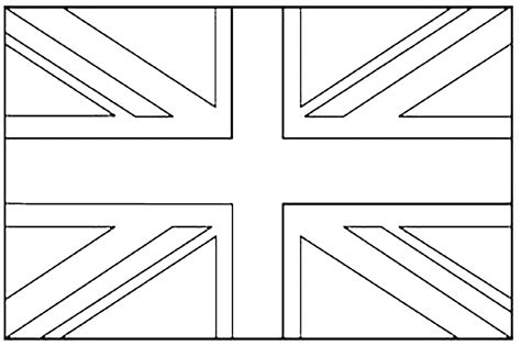 Colorear-drapeau-royaume-uni - Páginas de Banderas para imprimir