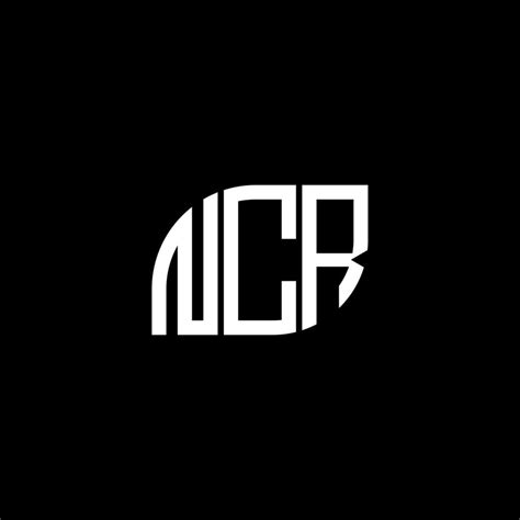 NCR letter logo design on BLACK background. NCR creative initials letter logo concept. NCR ...