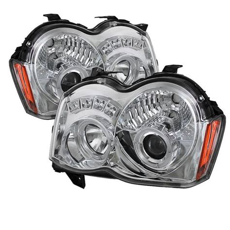 Jeep Grand Cherokee Spyder Projector Headlights - LED Halo - LED ...