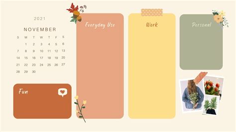 Desktop Wallpaper November Fall Autumn Desktop Laptop Wallpaper ...