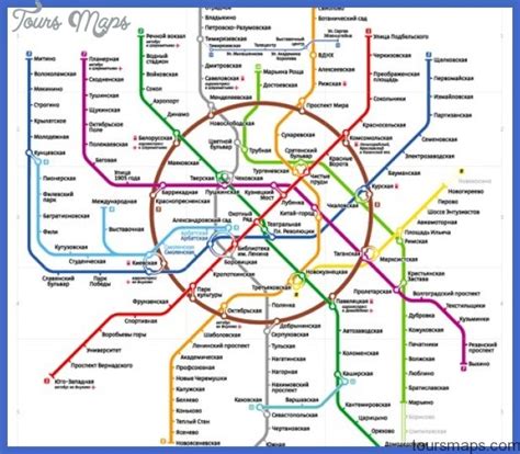 Moscow Metro Map - ToursMaps.com