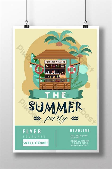 Summer poster design | PSD Free Download - Pikbest