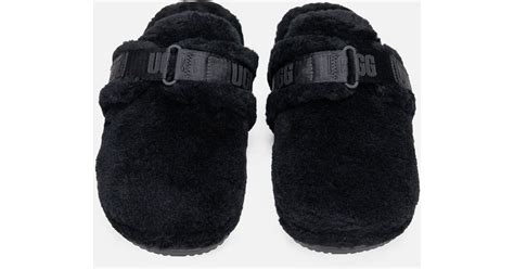 UGG Wool Fluff It Slippers in Black - Lyst