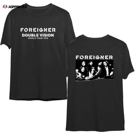 Vintage 1978 Foreigner Double Vision World Tour Band T-shirt - Aopprinter