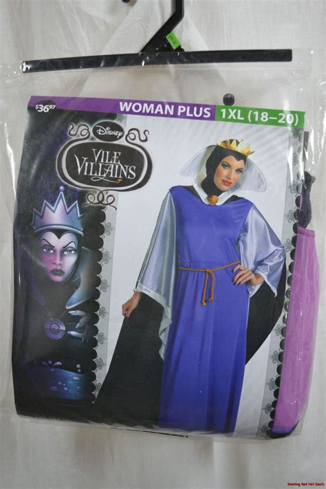 Disney Evil Queen Costume Womens PLUS Sz 1XL OR 2XL Vile Villains ...