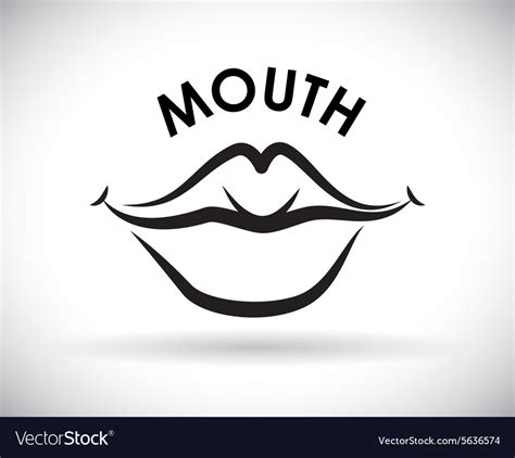 Mouth design Royalty Free Vector Image - VectorStock