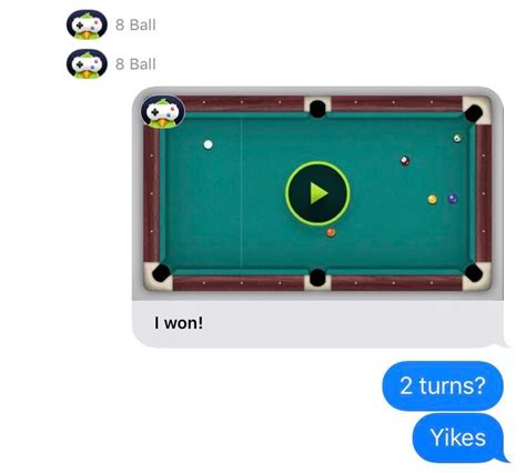 Shortest gamepigeon 8 ball game I’ve had : r/GamePigeon