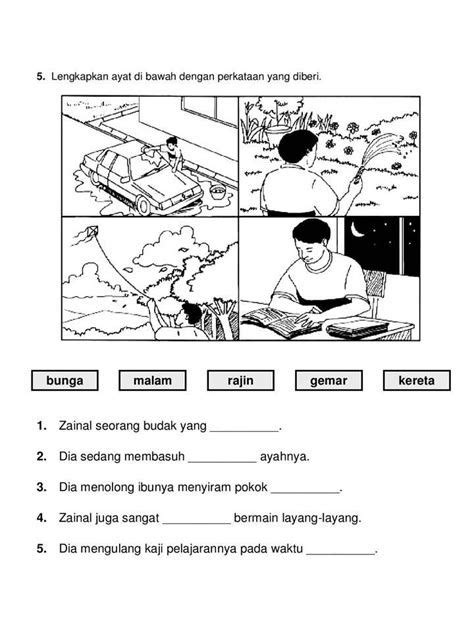 Latihan Pemulihan Bahasa Melayu Tahun 3 | School kids activities, Malay language, Elementary ...