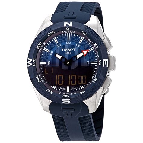 Tissot T-Touch Expert Solar II Blue Dial Men's Analog-Digital Watch ...