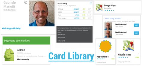 android - New Google Now and Google+ card interface - Stack Overflow