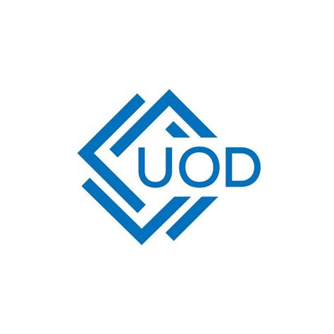 UOD technology letter logo design on white background. UOD creative ...