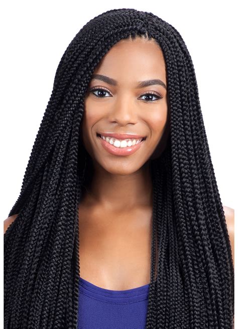 SMALL BOX BRAIDS - FREETRESS SYNTHETIC CROCHET BRAID HAIR PRE-LOOPED