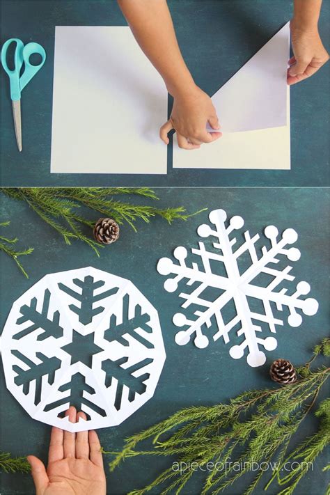 Make Paper Snowflakes (12 Best Free Templates!) - A Piece Of Rainbow