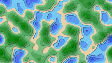 Premium Vector | Abstract color topography map background