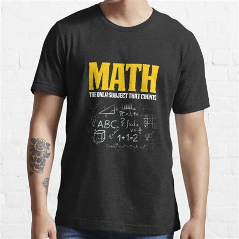 "Funny Math Shirts Great Math Gift Math Counts With Equations" T-shirt for Sale by drwigglebutts ...