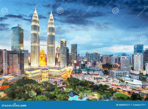 Kuala Lumpur, Malaysia Skyline Stock Image - Image of business, park ...