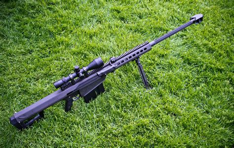 HD wallpaper barrett m82 self-loading large-caliber sniper rifle grass