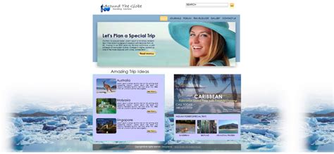 Download Free Travel Website Template, Free HTML Template Travel & Tourism • 7Boats