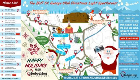 ST George Christmas Light Map 2017 | Business