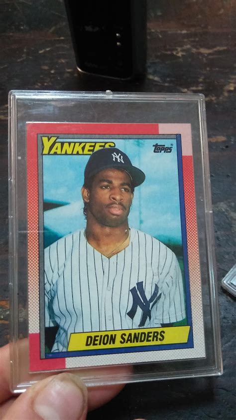 Free: 1990 Topps Deion Sanders (#61) N.Y. Yankees : r/baseballcards