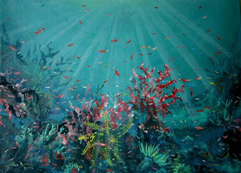 Coral reefs Prints: Coral Reef Paintings Originals and Prints For Sale