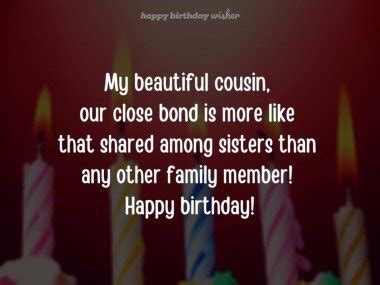 Birthday Wishes For Cousin Sister Quotes