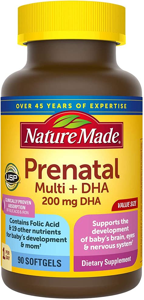 Nature Made Prenatal Vitamins With Dha Nutrition Facts | Besto Blog