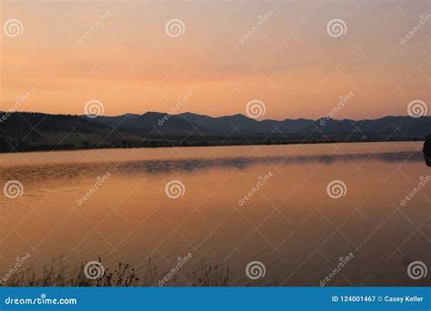 Golden Sunrise Over the Mountains in Montana Stock Image - Image of ...