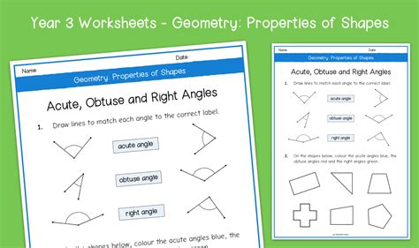 Geometry Worksheets Angles