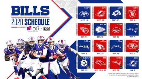 2020 Buffalo Bills Schedule: Complete schedule, tickets and match-up information for 2020 NFL Season