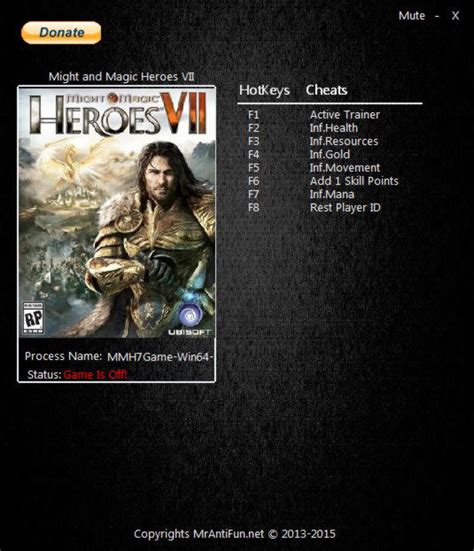 Might and Magic Heroes 7 Trainer +6 v1.1 MrAntiFun - download cheats ...