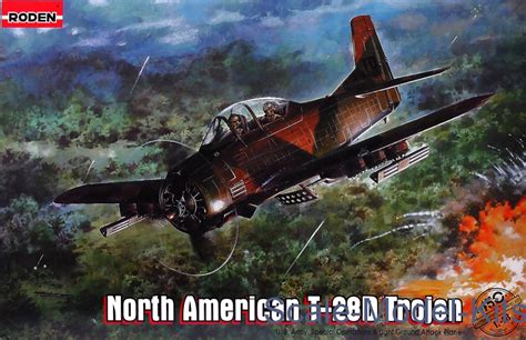 Roden - North American T-28D Trojan - plastic scale model kit in 1:48 ...