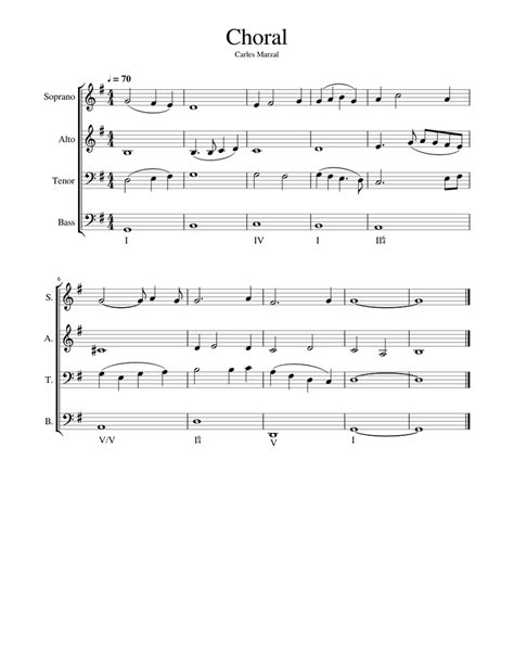 Choral Sheet music for Soprano, Alto, Tenor, Bass voice (SATB ...