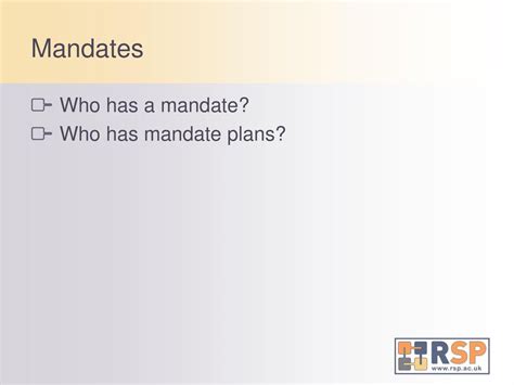 Institutional Mandates and Compliance - ppt download