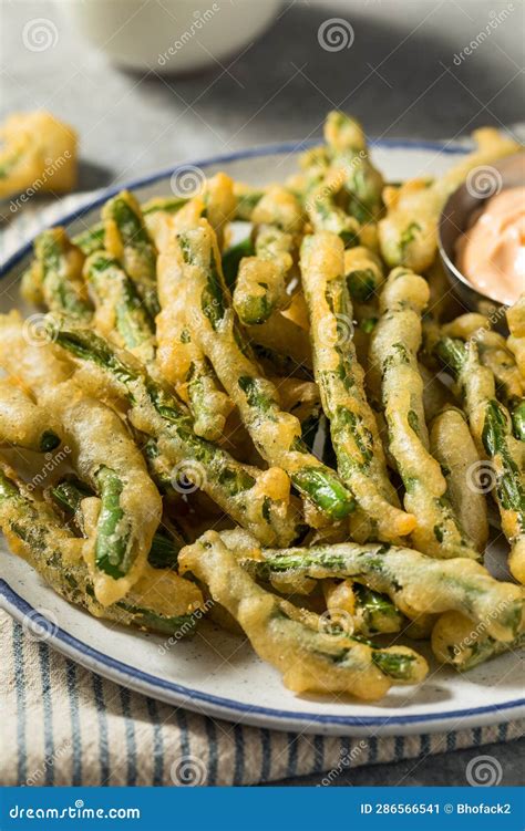 Homemade Deep Fried Green Beans Stock Image - Image of french ...