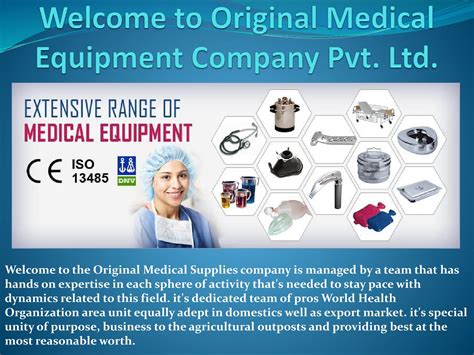 Original medical equipment company pvt ltd by Original Medical - Issuu