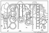 Playground Parquinho Colorare Parco Giochi Kolorowanka Disegni Zabaw  sketch template