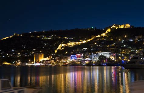 Free download | HD wallpaper: alanya, night, antalya, turkey, blue ...