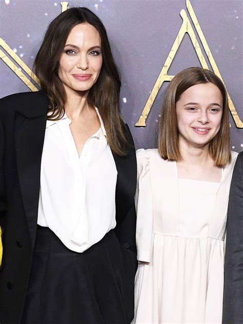 Angelina Jolie & Daughter Vivienne, 15, Twin In Beige Pants Heading To ...