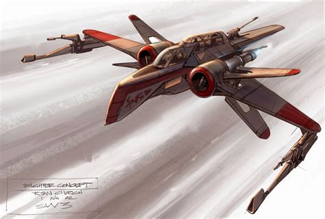 concept ships: Revenge of the Sith spaceship art by Ryan Church