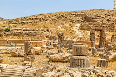 Ruins of Persepolis stock photo. Image of entrance, monument - 65460926