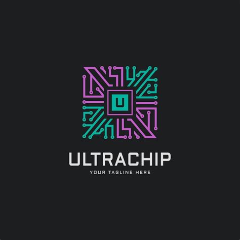 Premium Vector | Microchip vector illustration processor icon logo design