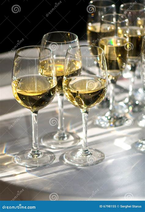 Glasses of white wine stock image. Image of detail, aligote - 6798155