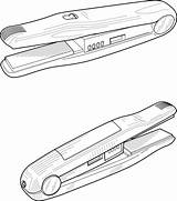 Dryer Hair Drawing Patents Sketch Coloring Page sketch template