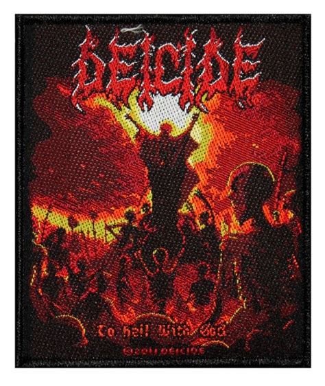 Deicide To Hell With God Patch Album Cover Death Metal Woven | Etsy