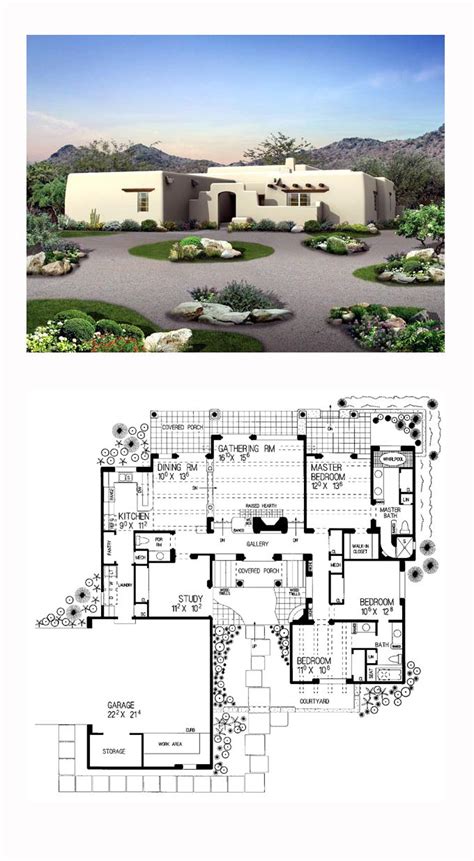 17 Best images about Southwest House Plans on Pinterest | Stucco exterior, Room kitchen and ...